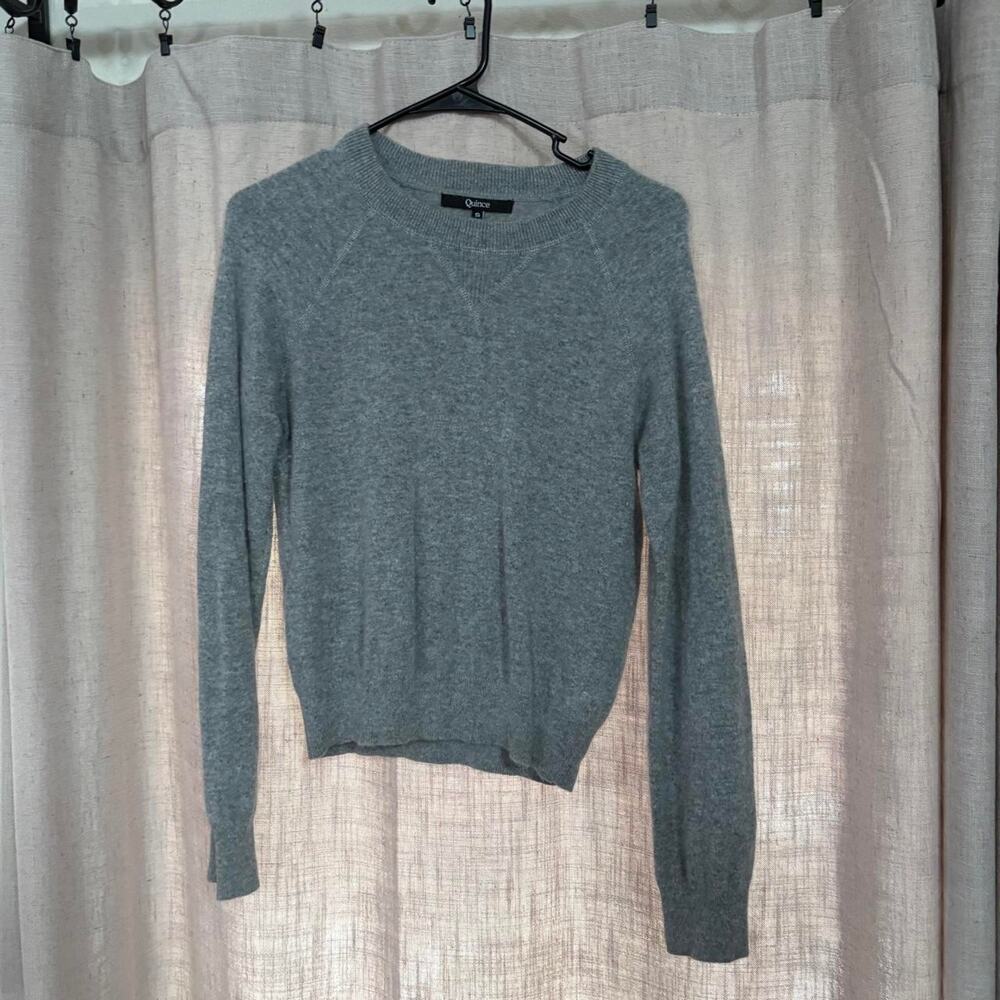 Quince grey cashmere sweater size